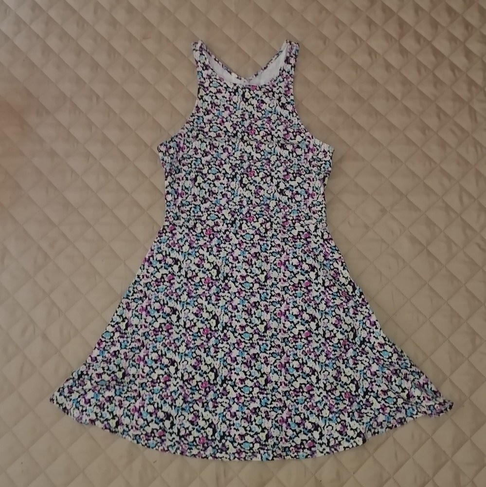 AE AEO floral dress w/ cutouts small